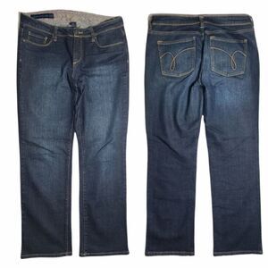 Ashley Straight Leg Denim Blue Jeans